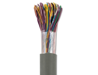 כבל טלפון רכזות פנימי PVC אפור Western Wire