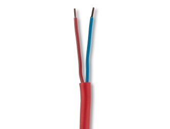 כבל גילוי אש פנימי  אדום ת"י 1220-3 WESTERN WIRE 2x0.8 PVC